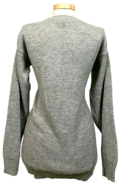 Sapphire Damen Weihnachtspullover grau gemustert Gr. M - Bild 2