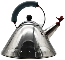 ALESSI Teekanne mit charmantem Stöpsel - ca. 16cm hoch - Bild 5