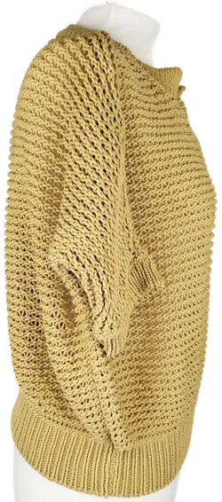 Fabiana Filippi Strickpulli senfgelb 70% Baumwolle  - Bild 2
