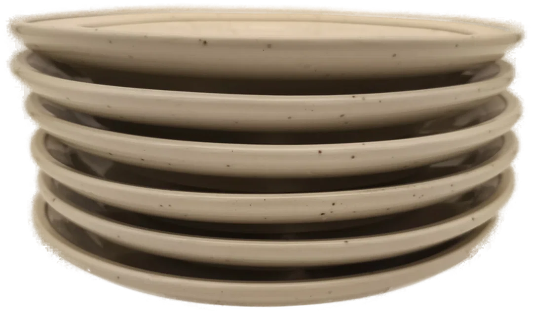 6 Fondueteller, France, Keramik – Bild 4