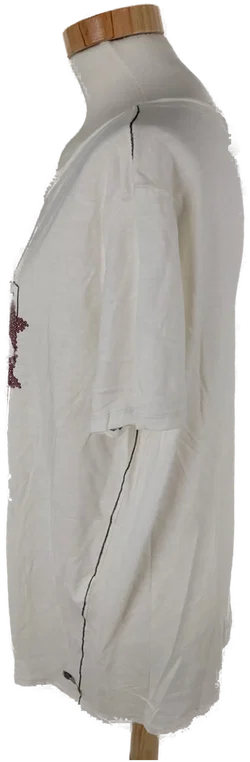 T-Shirt "Cecil", kurzarm mit Rundhalsausschnitt, creme mit Aufdruck, Größe XL – Vorschau 2
