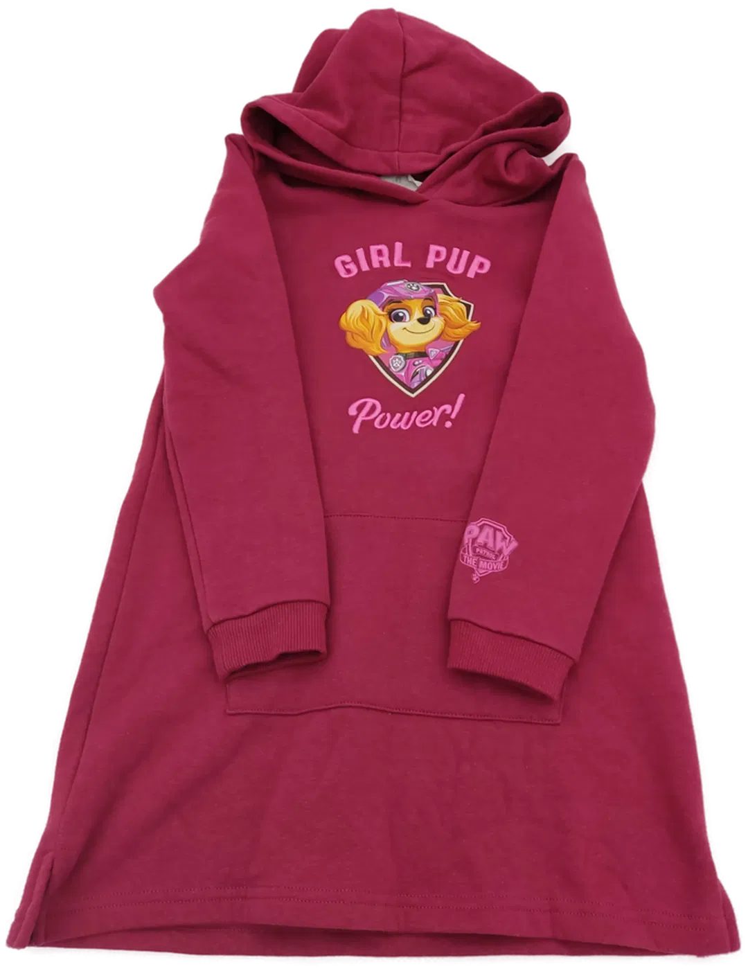 Paw Patrol Kinder Sweater Kleid rot Gr. 122/128 - Bild 1