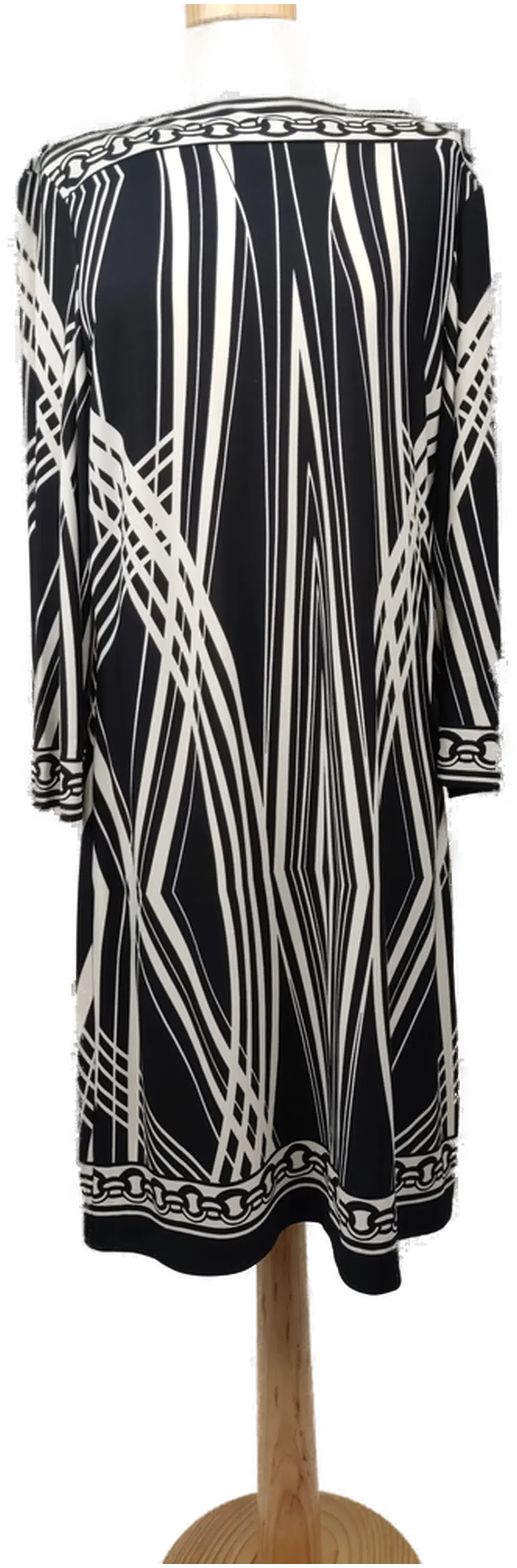 Jake*s Damenkleid midi  schwarz-weiss - XXL/44 - Bild 4