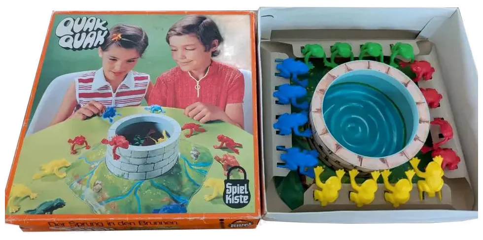 Quak Quak – Das fröhliche Frösche-Hüpf-Spiel | Klassiker von Spielkiste | ab 4 Jahren | Komplett – Bild 3