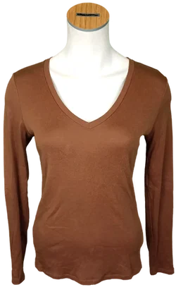 United Colors of Benetton Damenshirt braun Gr. S – Vorschau 1