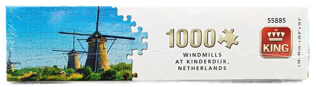 King Puzzle 1000 Teile Windmühlen (OVP)  – Bild 5