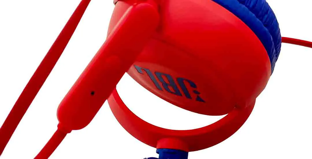 JBL On-Ear Kopfhörer, kabelgebunden, rot-blau, mit Mikrofon für Kinder – Bild 2