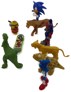 8 Spielzeugfiguren + Skateboard - Bild 3