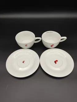 2 Stück Große Julius Meindl-Kaffeetassen mit Untertassen / Durchmesser 10,5 cm - Bild 5