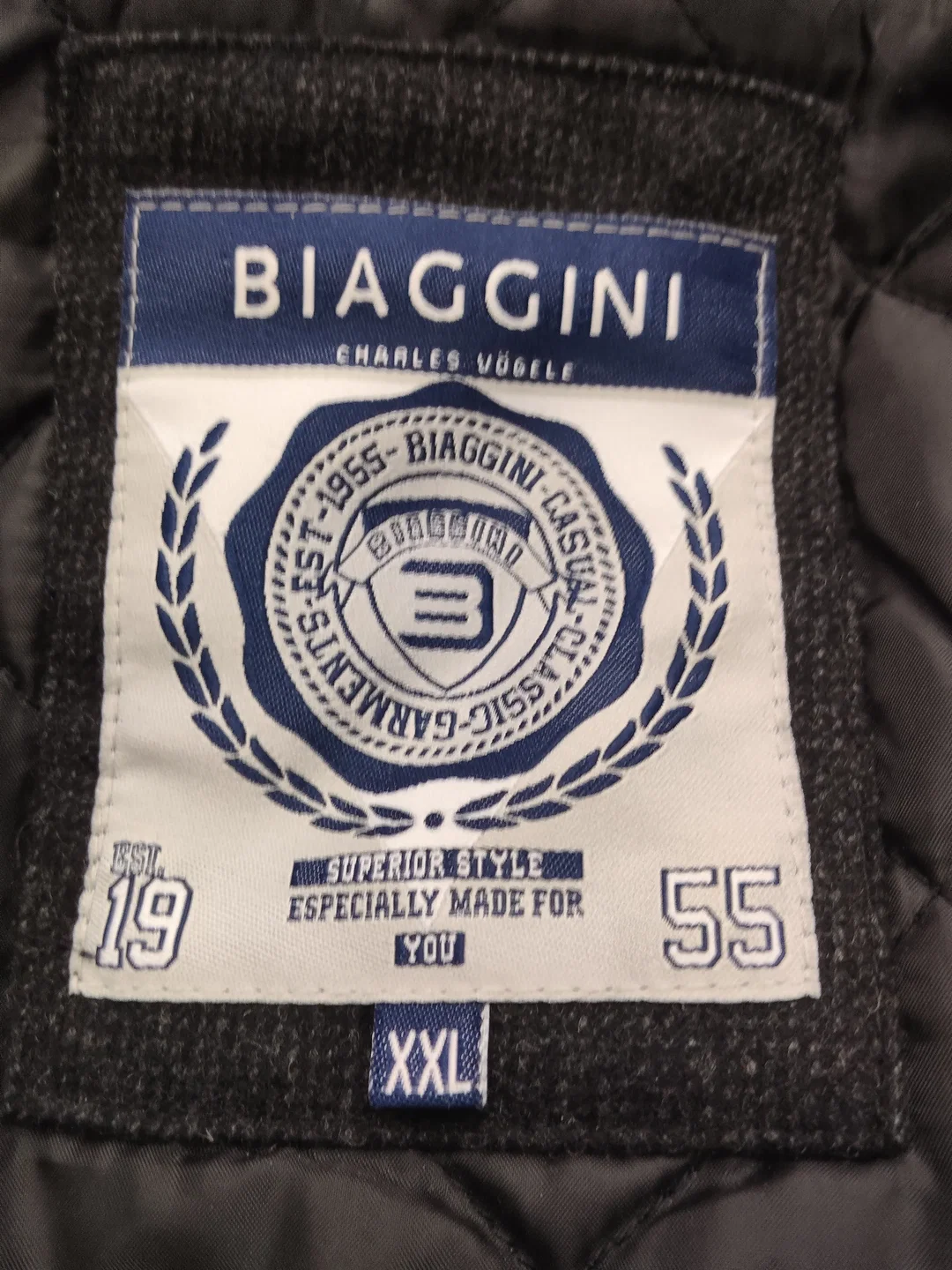 BIAGGINI Herrenjacke Dunkelgrau Größe 58 | Zeitloser Stil – Bild 4