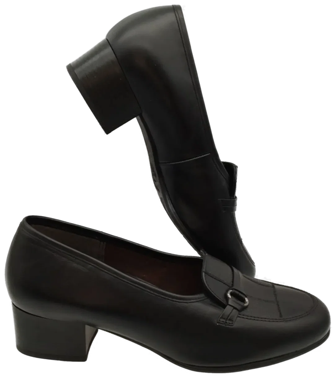Damen Slipper Mit Absatz Marke Ornig Gr. 38,5 | Zeitloser Chic – Bild 2