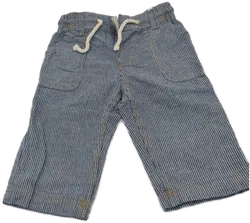 H&M Babyhose blau gestreift - 68 - Bild 1