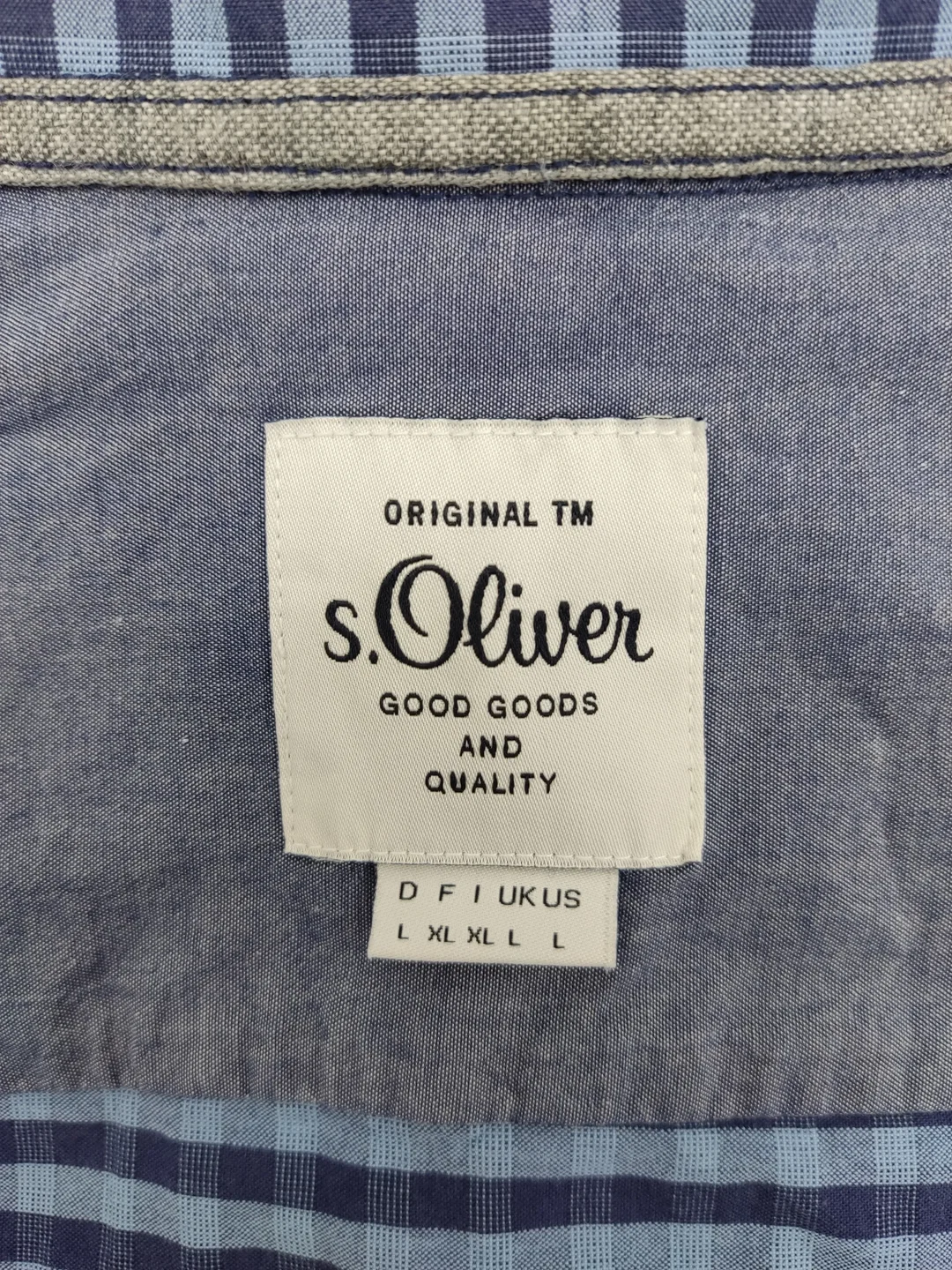 s.Oliver Herren Hemd blau Gr.L – Bild 3