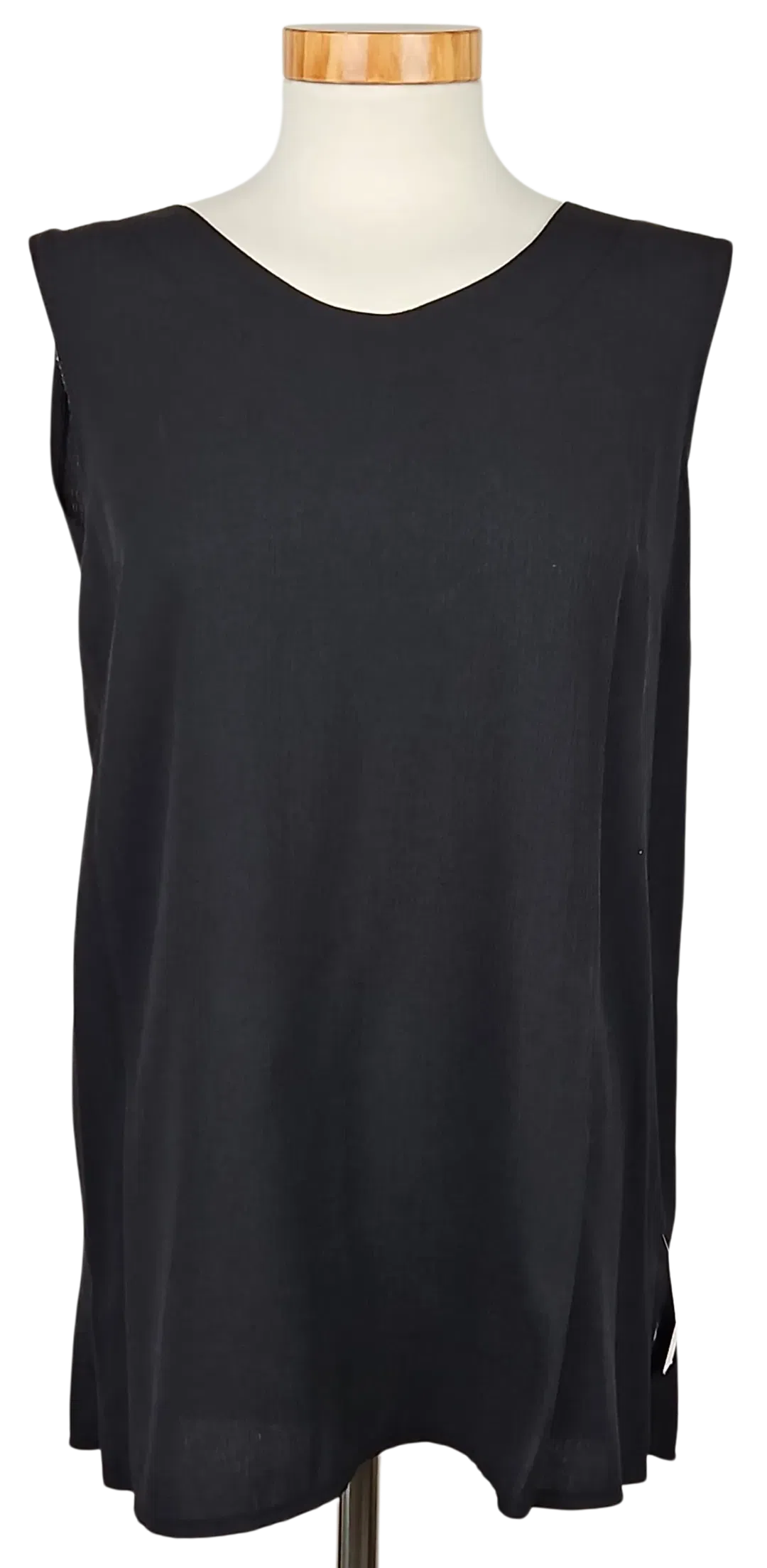 Rena Moden Vintage Damen Top, schwarz - Gr. L  - Bild 4