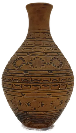  Dekorativer Tonkrug mit Muster - Bild 2