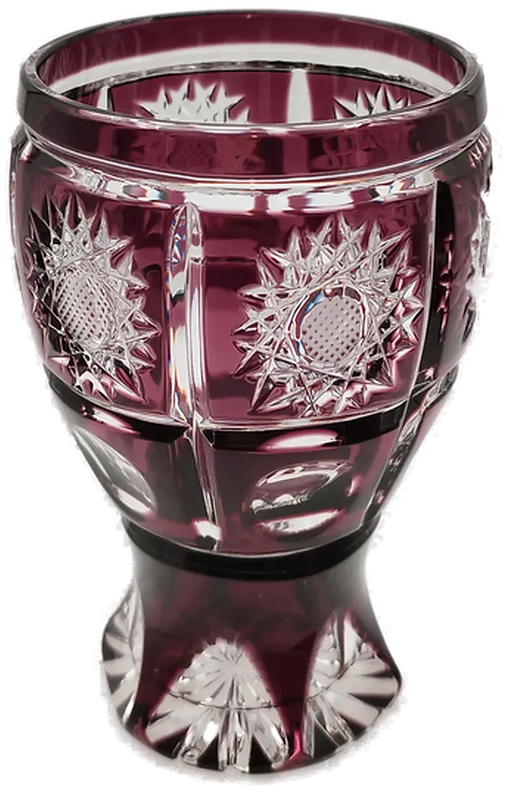 Böhmischer Kristallbecher Bleikristall Transparent | Sammlerstück - Bild 1