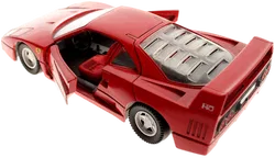 Tonka Ferrari F40 Modellauto – Maßstab 1:25, Rot, Metall, mit öffnenden Türen - Bild 3