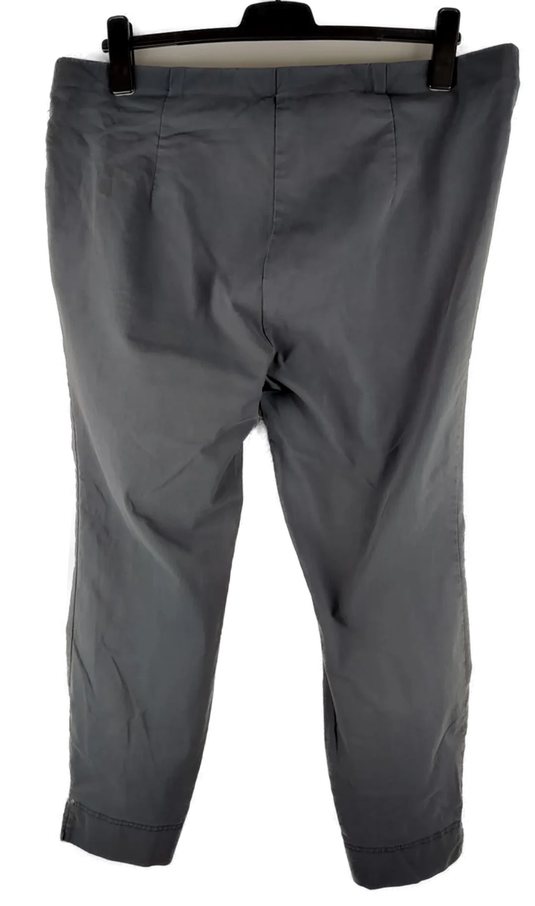 Stretchhose 'C&A', mit Gummizugbund und Zipp, grau mit Ziernähten, Größe 52 – Bild 3