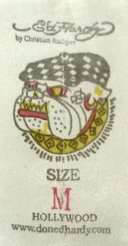 Ed Hardy Damen T-Shirt pink gemustert Gr. M - Bild 3