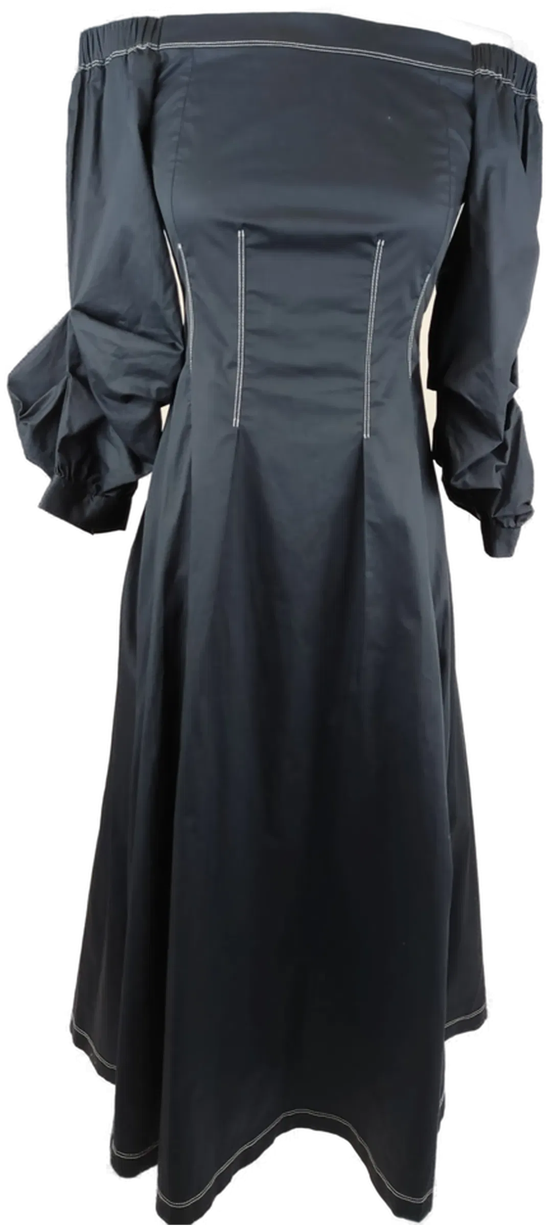 mint & berry Damen-Midikleid mit Carmen-Ausschnitt dunkelblau - XS/34 - Bild 4