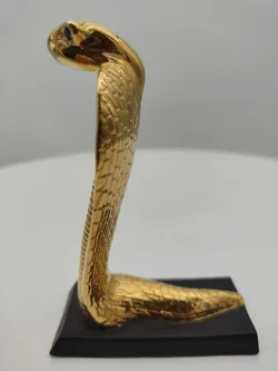 Goldene Cobra Porzellan & Zertifikat von Franklin Mint | Limitierte Rarität - Bild 4