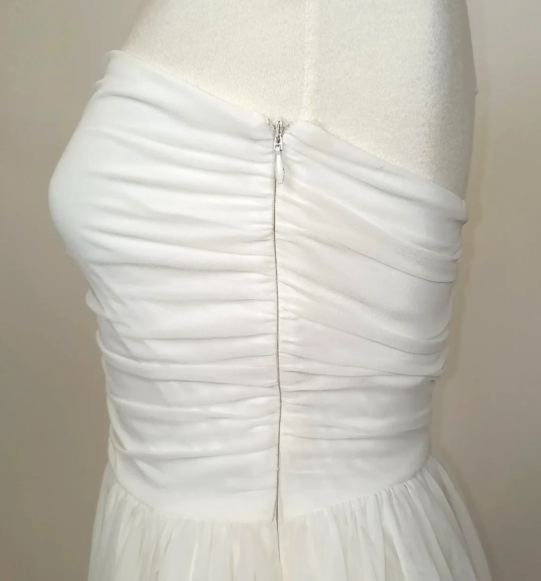 Zara Trafaluc Minikleid weiß Gr. XS – Bild 3