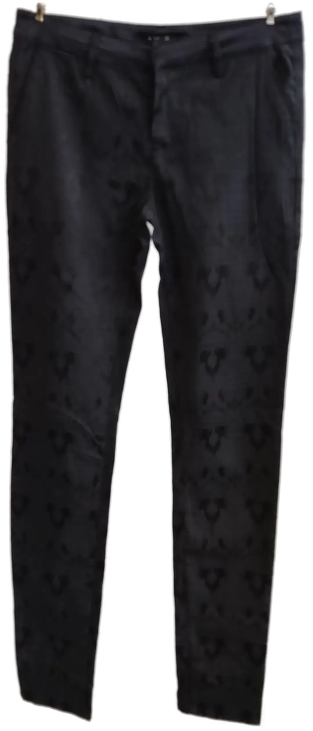 AMISU Damenhose gemustert schwarz - Gr. 32 - Bild 1