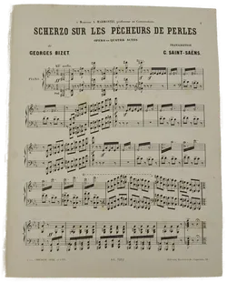 Notenbuch für Klavier - Georges Bizet 