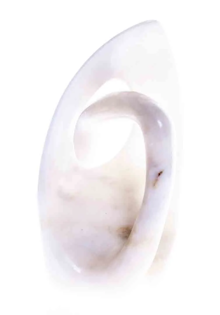 Abstrakte Skulptur aus Alabaster – Bild 3