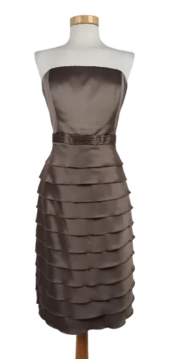 Mariposa Damen Bustierkleid taupe - Gr. M  - Bild 1