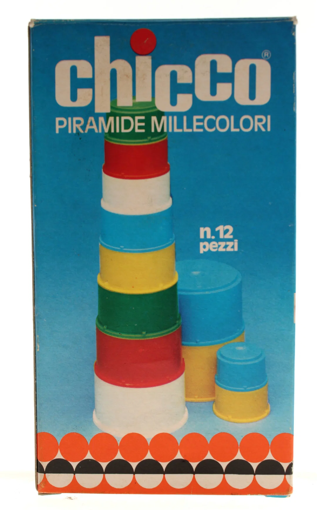 Chicco Piramide Millecolori – Stapelbecher-Pyramide, 12-teilig, Made in Italy – Bild 3