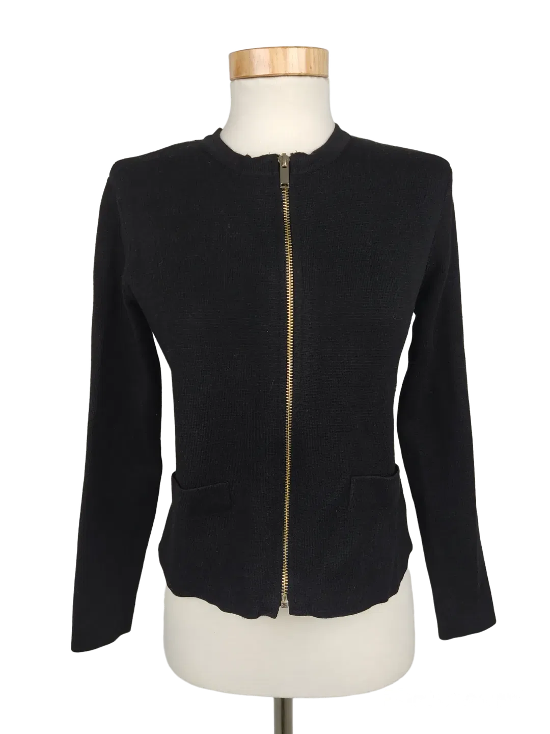 Zara Damen Strickjacke, schwarz - Gr. S - Bild 4