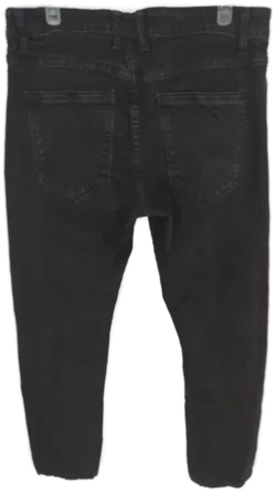 Jeans lang mit Stretch, schwarz mit Taschen, Größe 35 - Bild 3