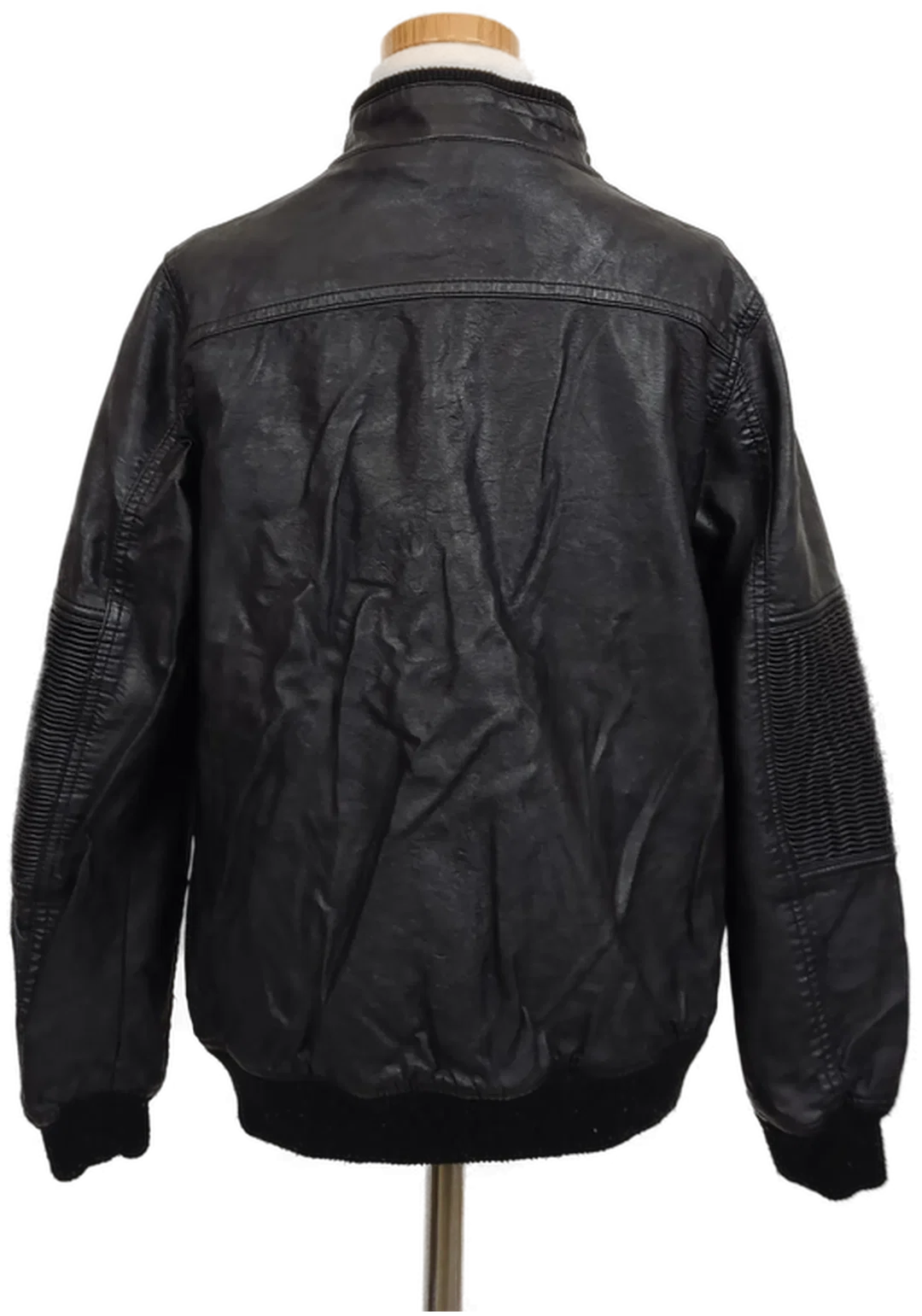Charles Vögele Kinder Lederoptik Jacke schwarz Gr. 152 – Bild 2
