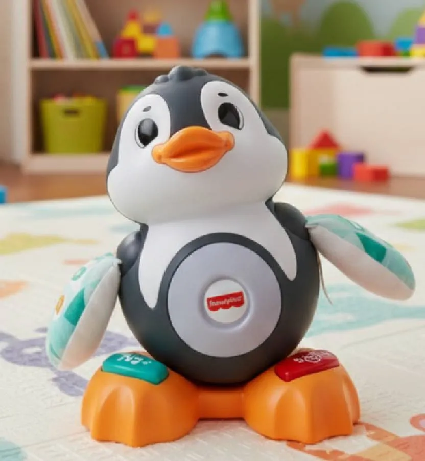 Fisher-Price Pinguin – Interaktives Lernspielzeug – Musik & Licht – ca. 26 cm - Bild 1