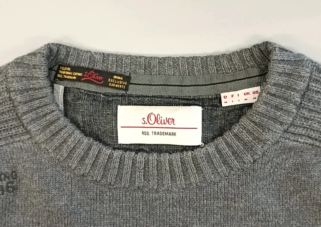 s.Oliver Herren Pullover grau Gr. M – Bild 3
