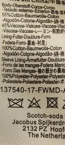 SCOTCH & SODA True Blue Damen Bomberjacke beige/blau Gr. S - Bild 6