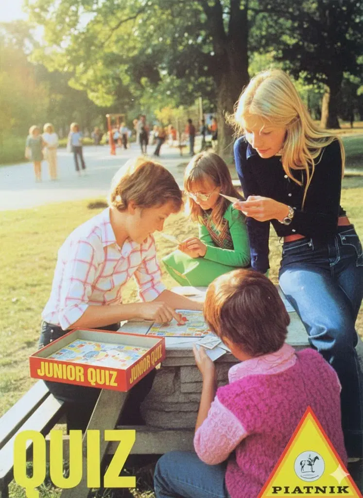 Piatnik Junior Quiz Nr. 4282 – Vintage 1970er – Originalverpackt – Komplett & selten - Bild 1