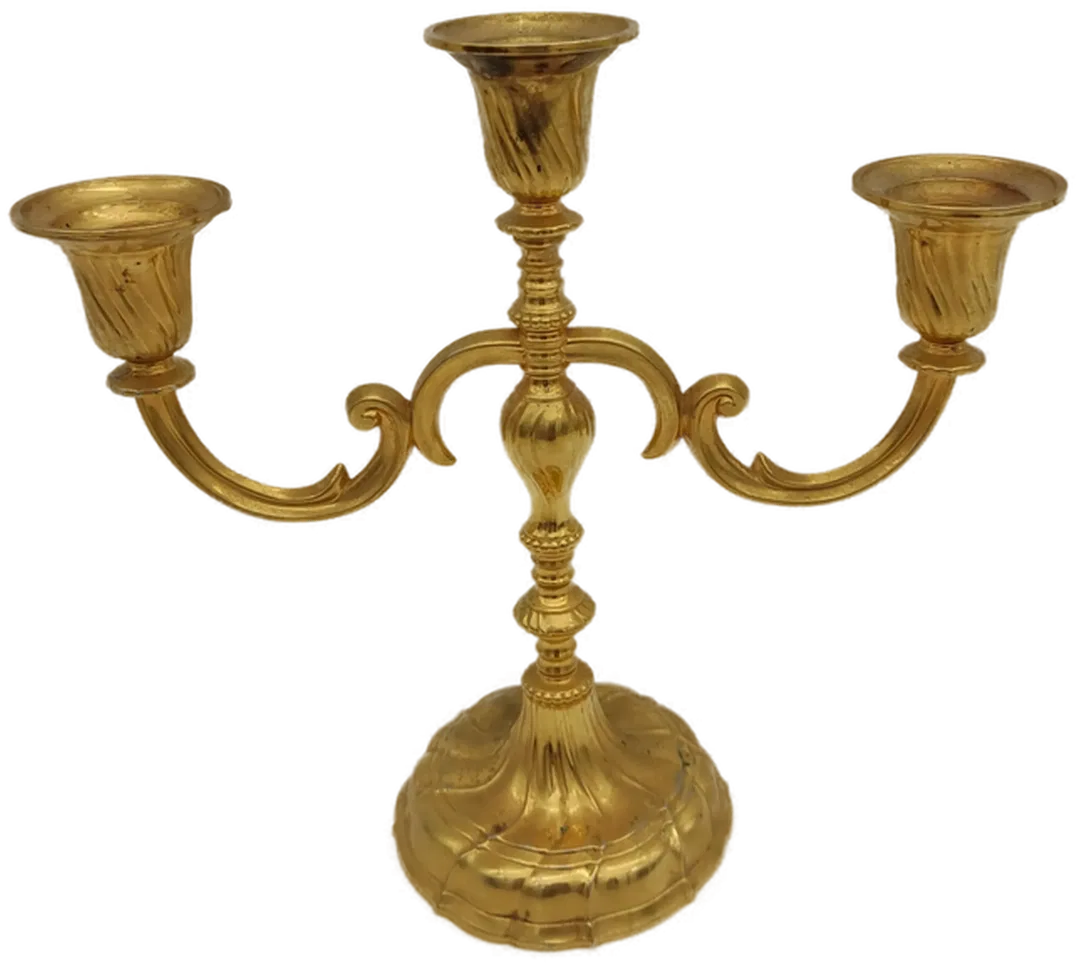 BMF N Kerzenhalter 3 armig Messing - Bild 1