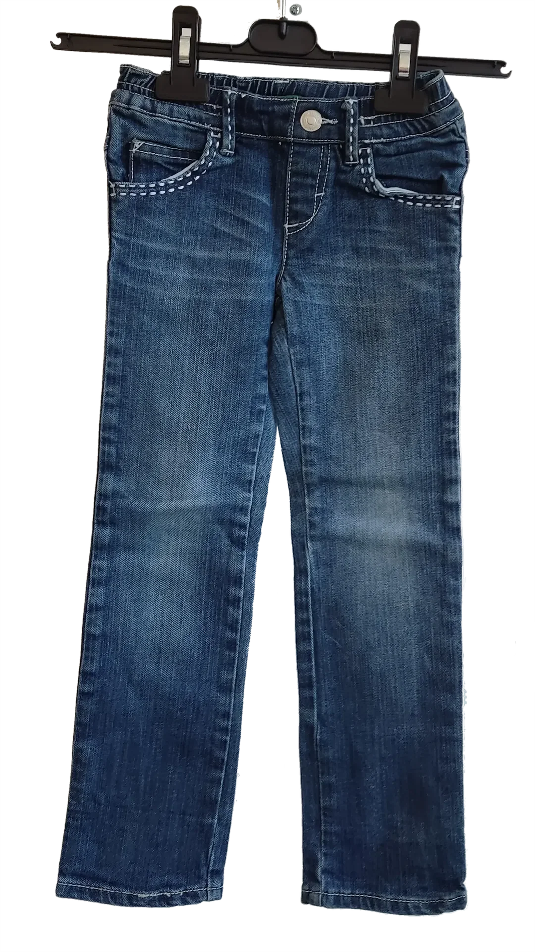 UNITED COLORS OF BENETTON Mädchen Jeans, blau - Größe XXS (100cm) – Bild 1