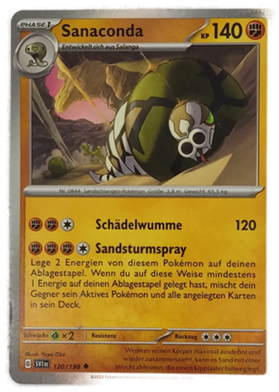  Pokémon Sammelkarte Sanaconda Phase 1 - Bild 1