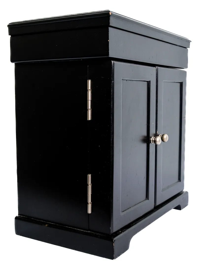 Eleganter Schmuckschrank in Schwarz – Stilvolle Ordnung für Ihre Schätze – Bild 3
