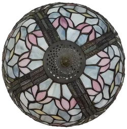 Tiffany Tischlampe mit Glasschirm  - Bild 6