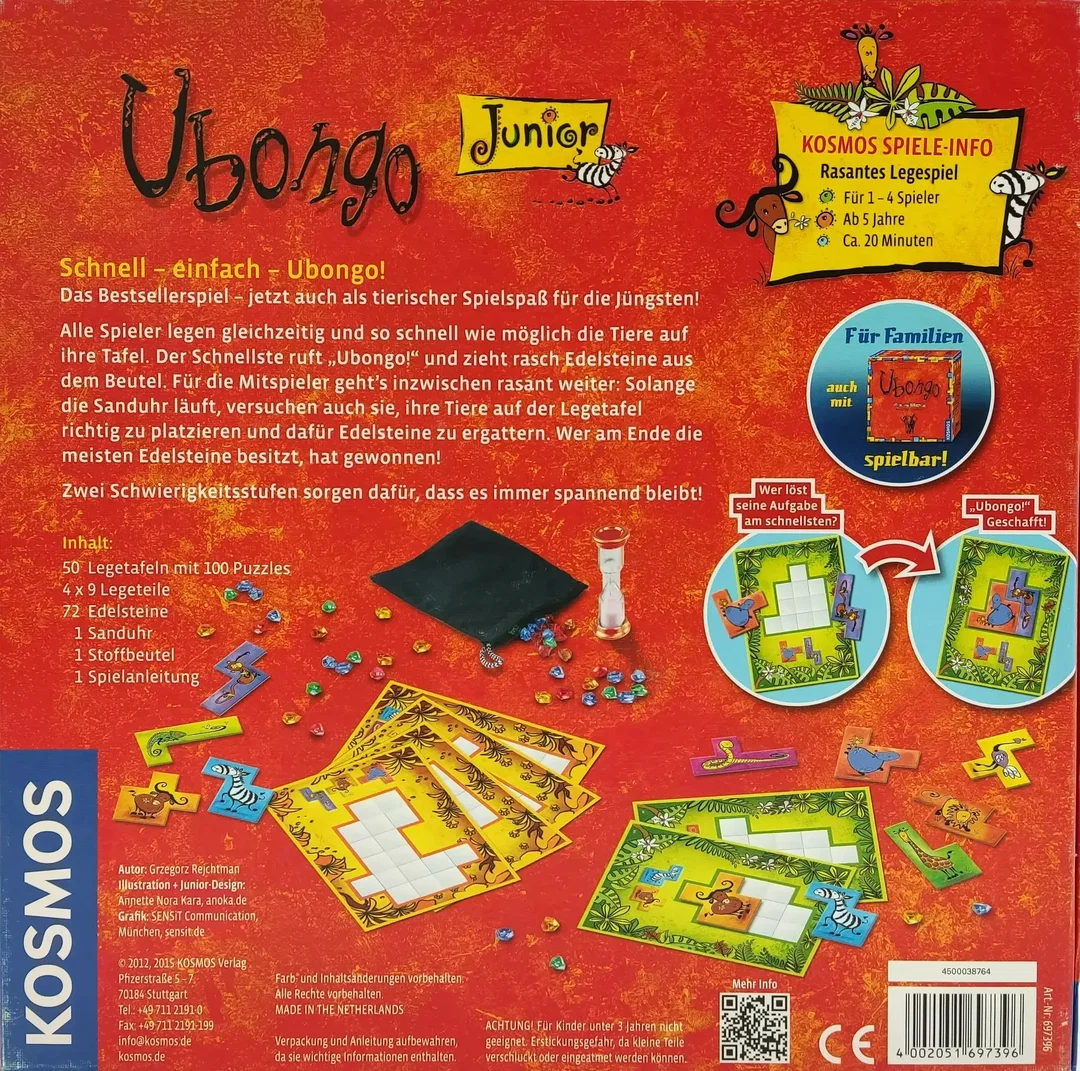Ubongo Junior - Gesellschaftsspiel, Kosmos  – Bild 2
