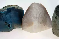 Große blaue und weiße Mineralsteine, Deko‑ und Sammler‑Set - Bild 5