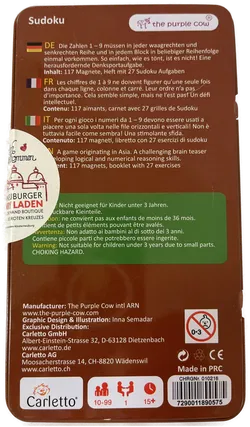 PURPLE COW - Magnetisches Sudoku Spiel ideal für Reisen - Bild 2