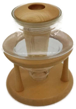Jenaer Glas Teeservice 6 Tassen und Untersetzer u. Teekanne mit Teewärmer - Bild 1