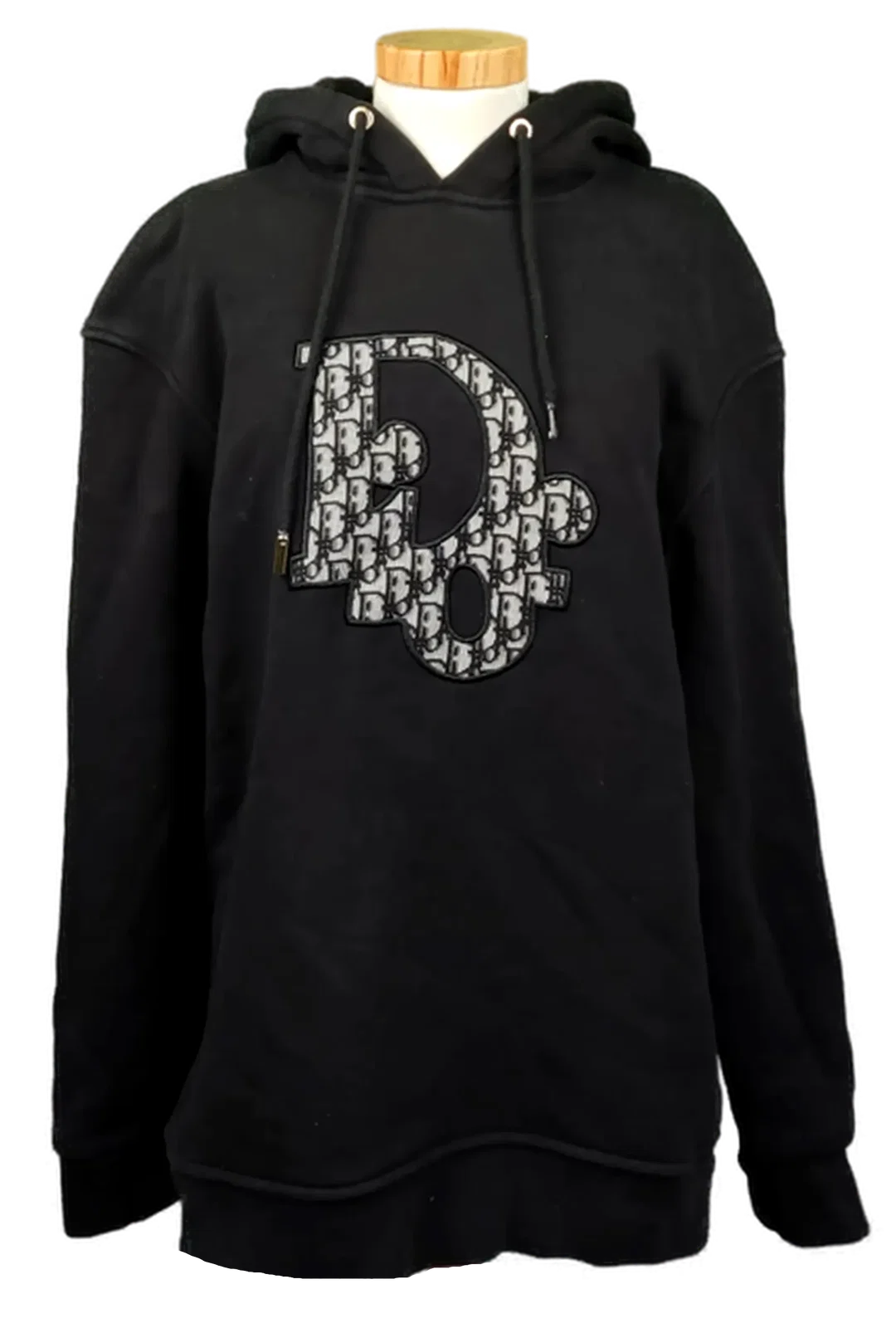 Dior Damen Hoodie schwarz mit Logo Gr. L - Bild 4