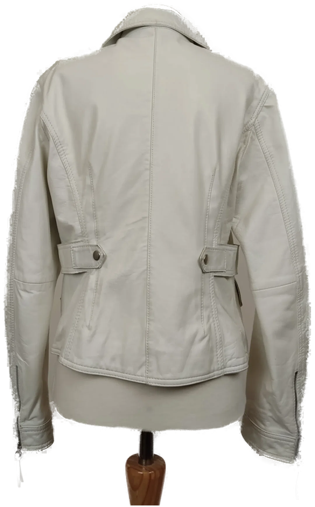 conbipel Damen Lederjacke weiß Italienische Gr. 46 (deutsche Gr. 40) – Bild 4