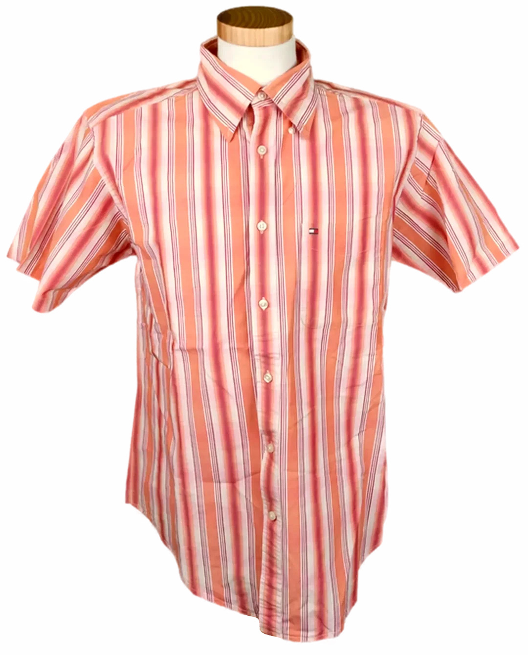 Tommy Hilfiger Herrenhemd orange/rot Gr. M – Bild 1